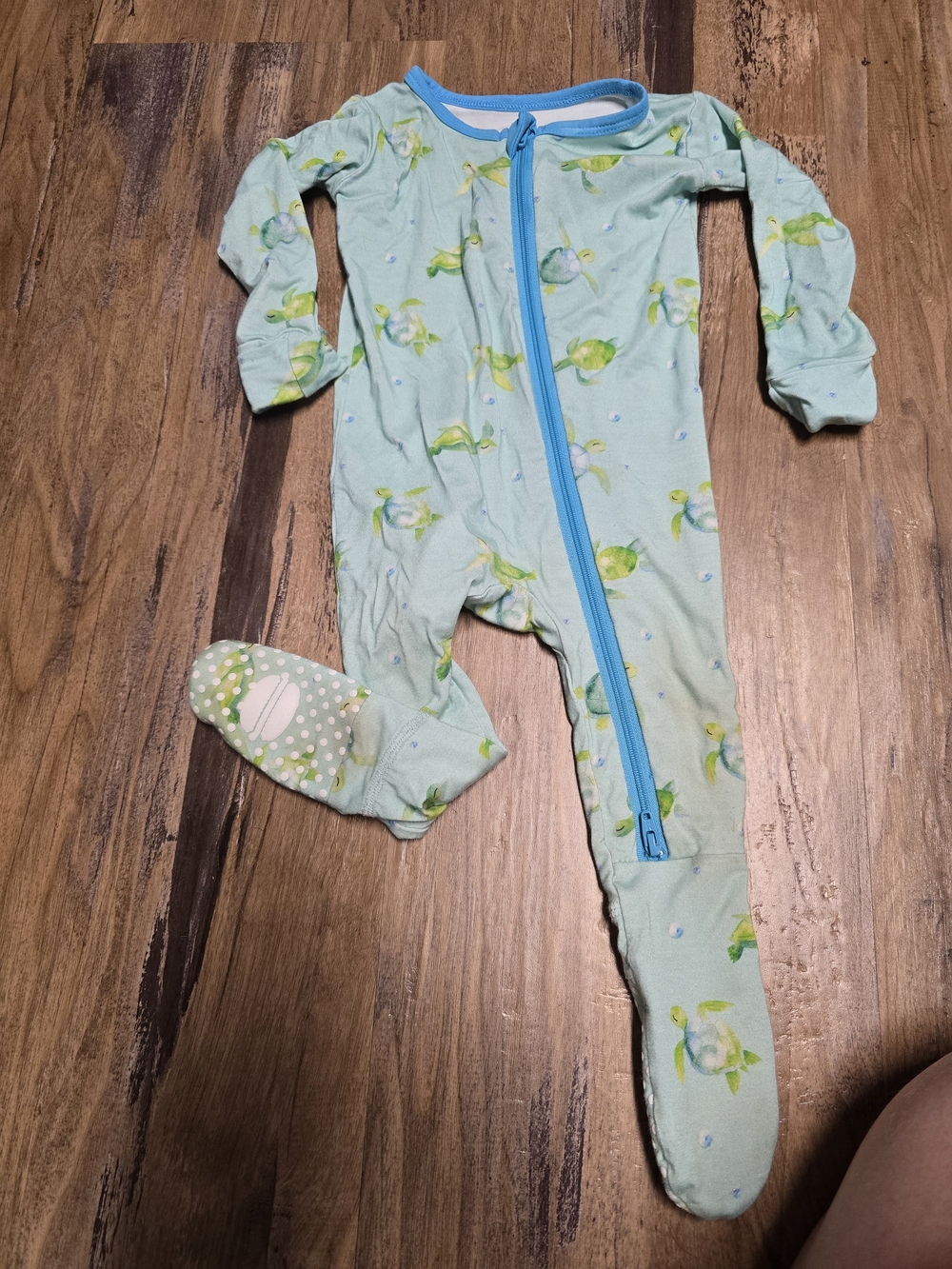 Turtle Bamboo Sleeper - Macaron And Me 6/9 Months